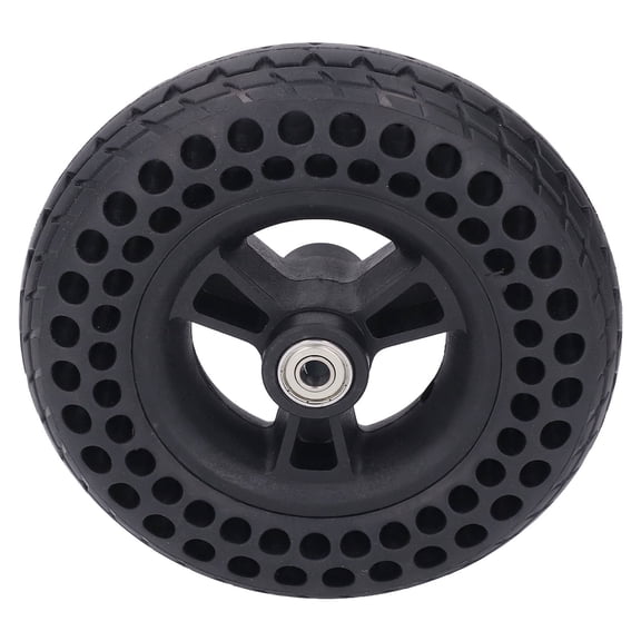 NFTIGB Wheelchair Wheel 7 Inch / 17.78 cm TPE Rubber Non Slip Electric Wheelchair Solid Front Wheel Replacement