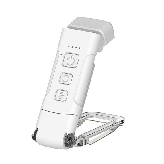 NFTIGB White Rechargeable Book Light for Reading in Bed, Portable Clip-On Reading Lamp with 9 LEDs, 3 Colors, 5 Brightness Levels and Timer, Lightweight 1.5 oz / 44 g