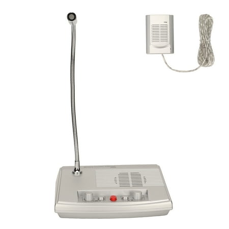 NFTIGB Window Intercom System Premium Speaker Sensitive Mic Flexible Control for Bank Hospital 100-240V US Plug, 8.27 inches / 21 cm[cite: 1]