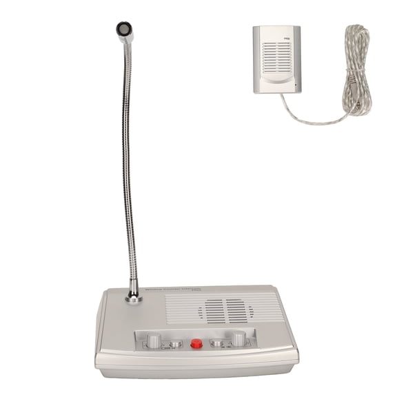 NFTIGB Window Intercom System Premium Speaker Sensitive Mic Flexible Control for Bank Hospital 100-240V US Plug, 8.27 inches / 21 cm[cite: 1]