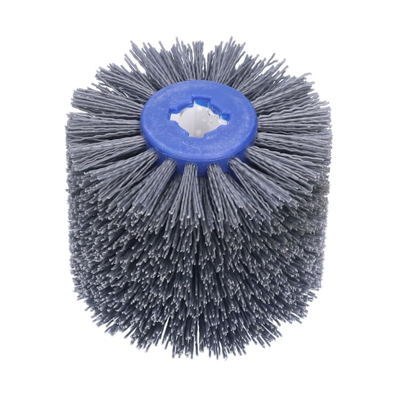 NFTIGB Wire Drawing Wheel Brush Burnishing Polishing Derusting Deburring Cleaning Abrasive Grit 240# 4.7 in / 120 mm
