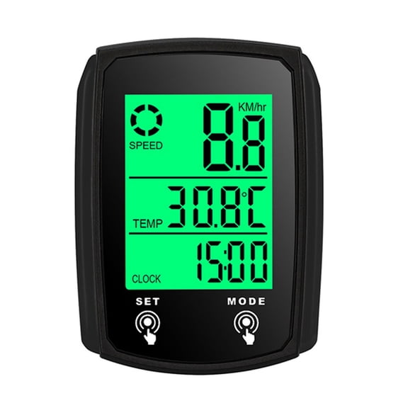 NFTIGB Wired Bike Computer LED Digital Bicycle Speedometer Odometer Touchscreen Cycle Computer Waterproof with Backlight for Mountain Road Bike, Black[cite: 1]