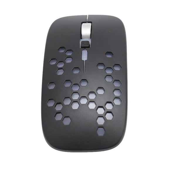 NFTIGB Wireless Bluetooth Mouse 3 DPI Adjustment Silent Portable Optical Computer Mice for MacBook Air Pro Laptop Black (4.72 inches / 12 cm)