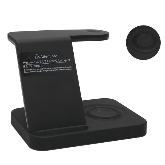 NFTIGB Wireless Charger Stand 3 in 1 Fast Charging Station Dock for Mobile Phone, Watch, Earphone[cite: 1], 15W Max Output, Type-C Interface, Overcurrent Protection, Multi-Device Power Pad