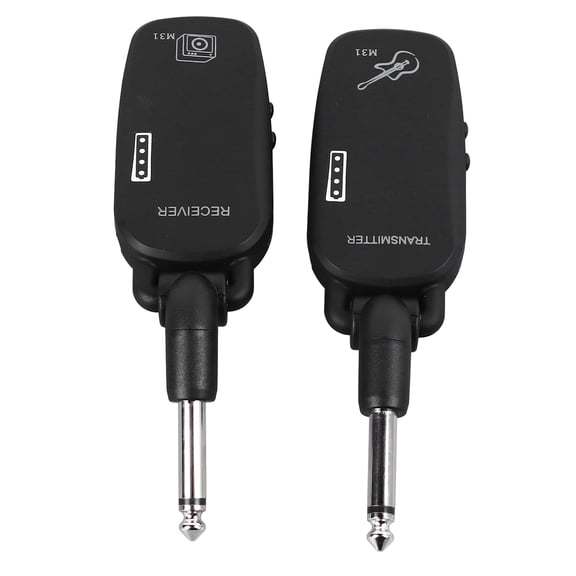 NFTIGB Wireless Guitar Transmitter Receiver System 50m / 164ft Bluetooth Audio Transmission Range Rechargeable Battery Universal Connector for Electric Guitar Bass Violins