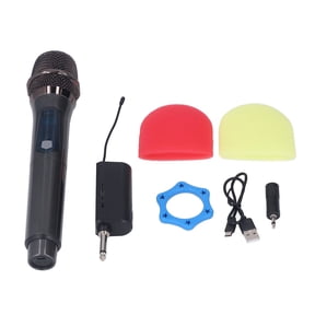 NFTIGB Wireless Microphone System with Receiver, 30Hz-20kHz Clear Sound, 50m Stable Signal, USB Charging Dynamic Mic for Studio Home KTV Party (11.02 inches / 28 cm Length)