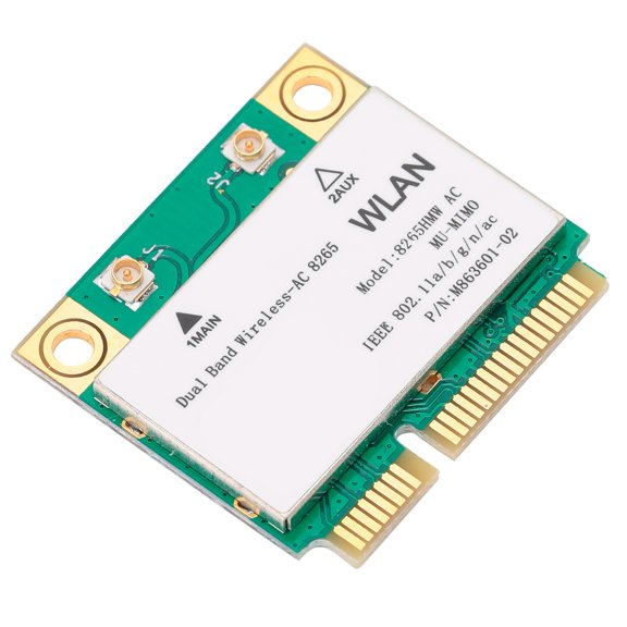 NFTIGB Wireless Network Card 2.4G/5Ghz Dual-Band Mini PCIe WiFi Adapter 802.11ac up to 867Mbps Bluetooth 4.2 Module 8265HMW Support MU-MIMO For Windows 7/8/10 and Linux Systems High Speed Connection