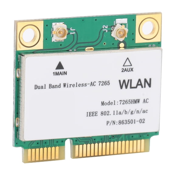NFTIGB Wireless Network Card Dual Band 7265HMW 802.11AC Mini PCIE WiFi BT4.2 Adapter 2 Antenna[cite: 1]