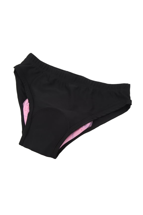 Women Cycling Underwear Quick Dry Breathable Bicycle Briefs Shock Absorption 3D Padded Bike Shorts Black M