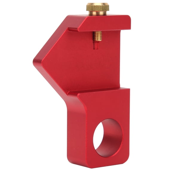 NFTIGB Woodworking Ruler Positioning Adjuster Scribing Locator, General Purpose Limiter Fixing Block for Carpenters, Red (Maximum 30mm / 1.18 inches Steel Rule Compatible)