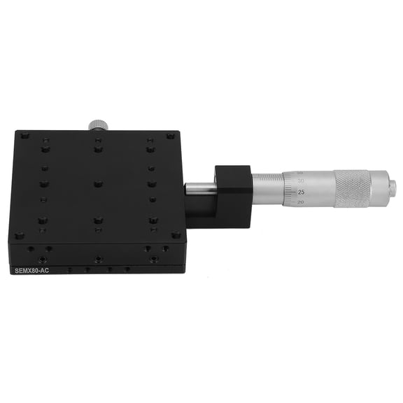 NFTIGB X Micrometer Manual Fine Tuning Cross Roller Precision Linear Stage 80x80mm