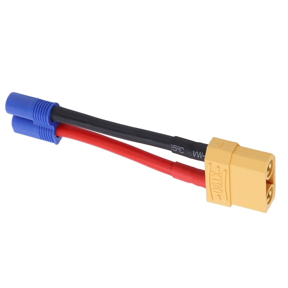 NFTIGB XT90 Female to EC3 Male Connector 12AWG Professional Wire Reusable Strong Compatibility RC Connecting Line Adapter for RC Car and Aircraft Models 3.6 inches / 92 mm