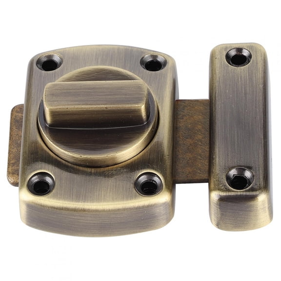 NFTIGB Zinc Alloy Sliding Door Lock Latch Bolt Buckle for Cabinet Closet Cupboard Accessory, Bolt Lock L Size Bronze Finish, 2.1 x 1.6 x 1.0 inches / 53 x 40 x 25 mm Heavy Duty Door Security