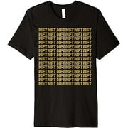 NFTs Inspired Vivid Golden Maze Pattern Premium T-Shirt