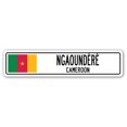 thumbnail image 1 of NGAOUNDORO CAMEROON Street Sign Cameroonian flag city country road gift, 1 of 5