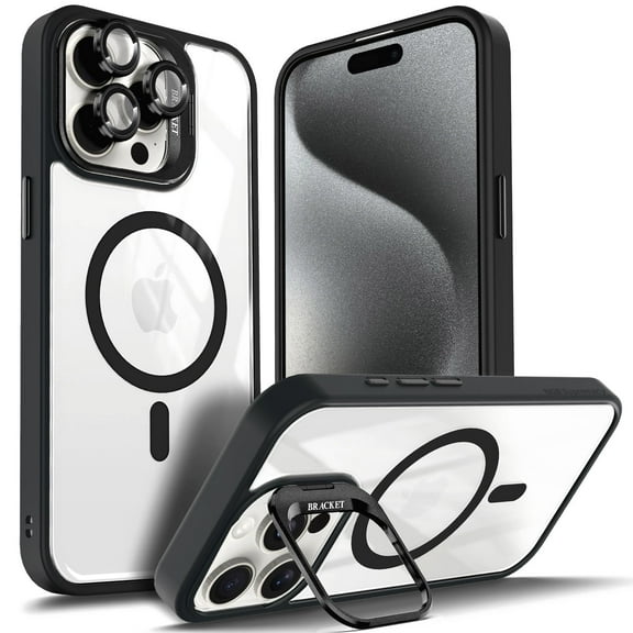 NGB SUPREMACY For iPhone 11 Pro Max Case Built-In Camera Guard Kickstand Lens Protector Wireless Charging MagSafe/Qi Magnetic Car Mount Apple iPhone 11 Pro Max Phone Case Cover