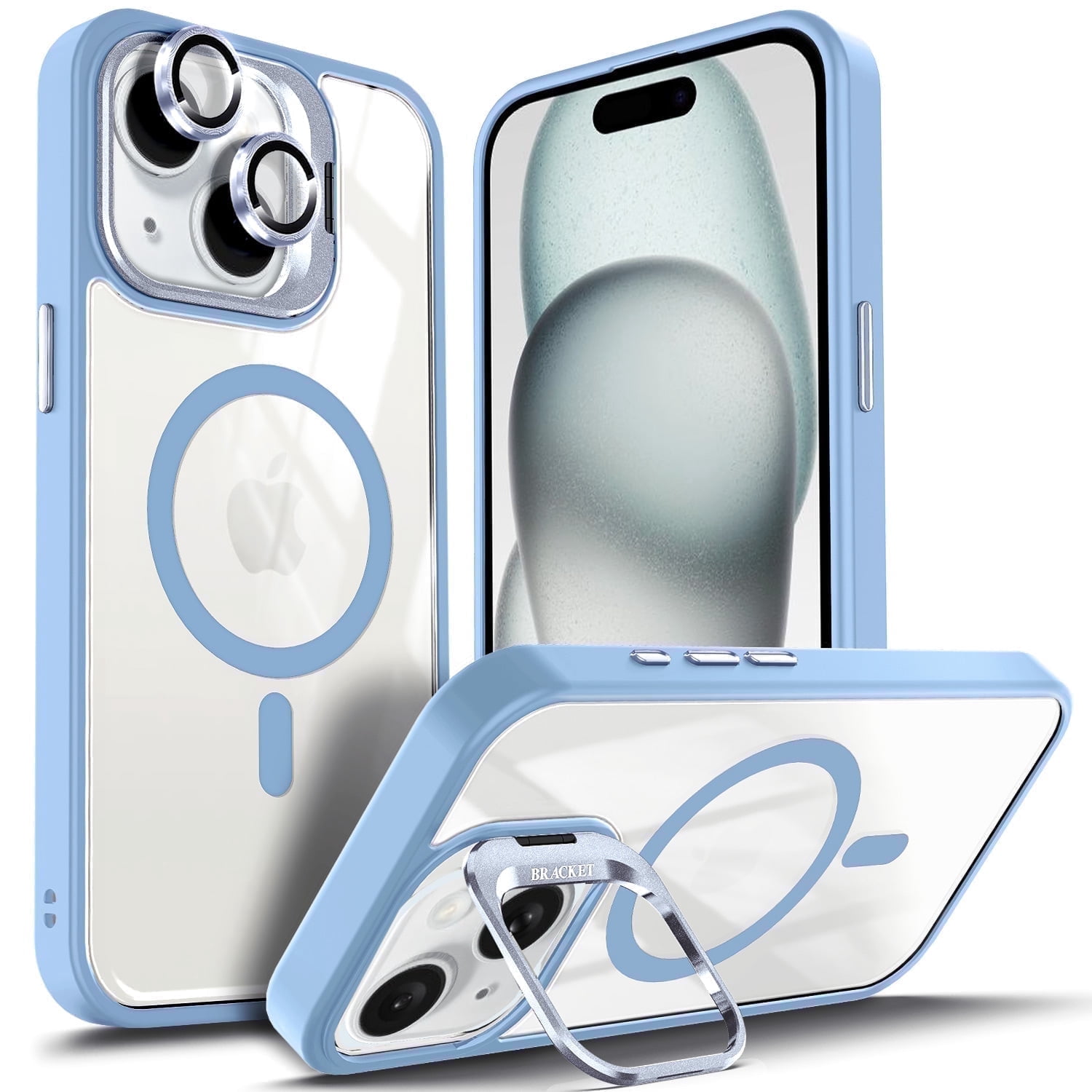 NGB SUPREMACY For iPhone 14 Case Built-In Camera Guard Kickstand Lens ...