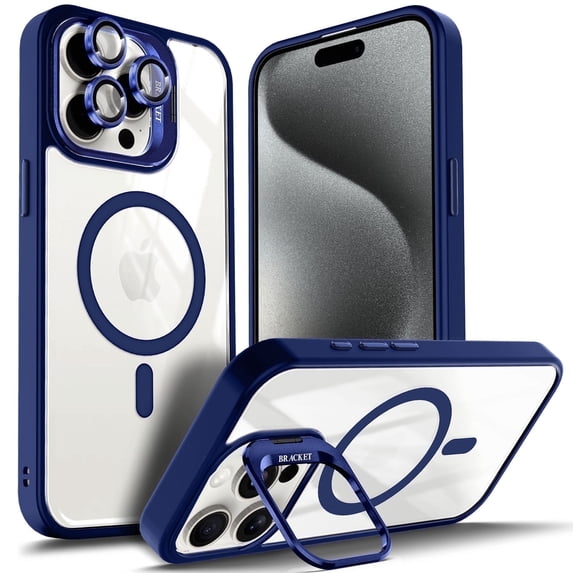 NGB SUPREMACY For iPhone 16 Pro Max Case Built-In Camera Guard Kickstand Lens Protector Wireless Charging MagSafe/Qi Magnetic Car Mount Apple iPhone 16 Pro Max Phone Case Cover