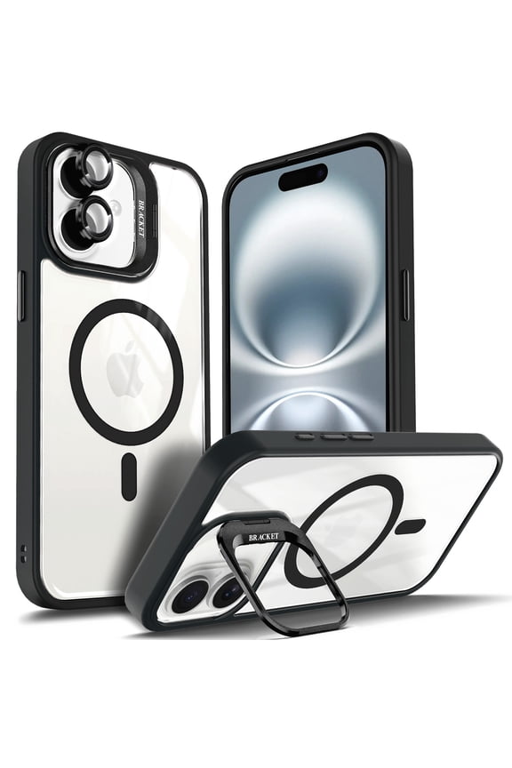 For iPhone 11 Case Built-In Camera Guard Kickstand Lens Protector Wireless Charging MagSafe/Qi Magnetic Car Mount Apple iPhone 11 Phone Case Cover