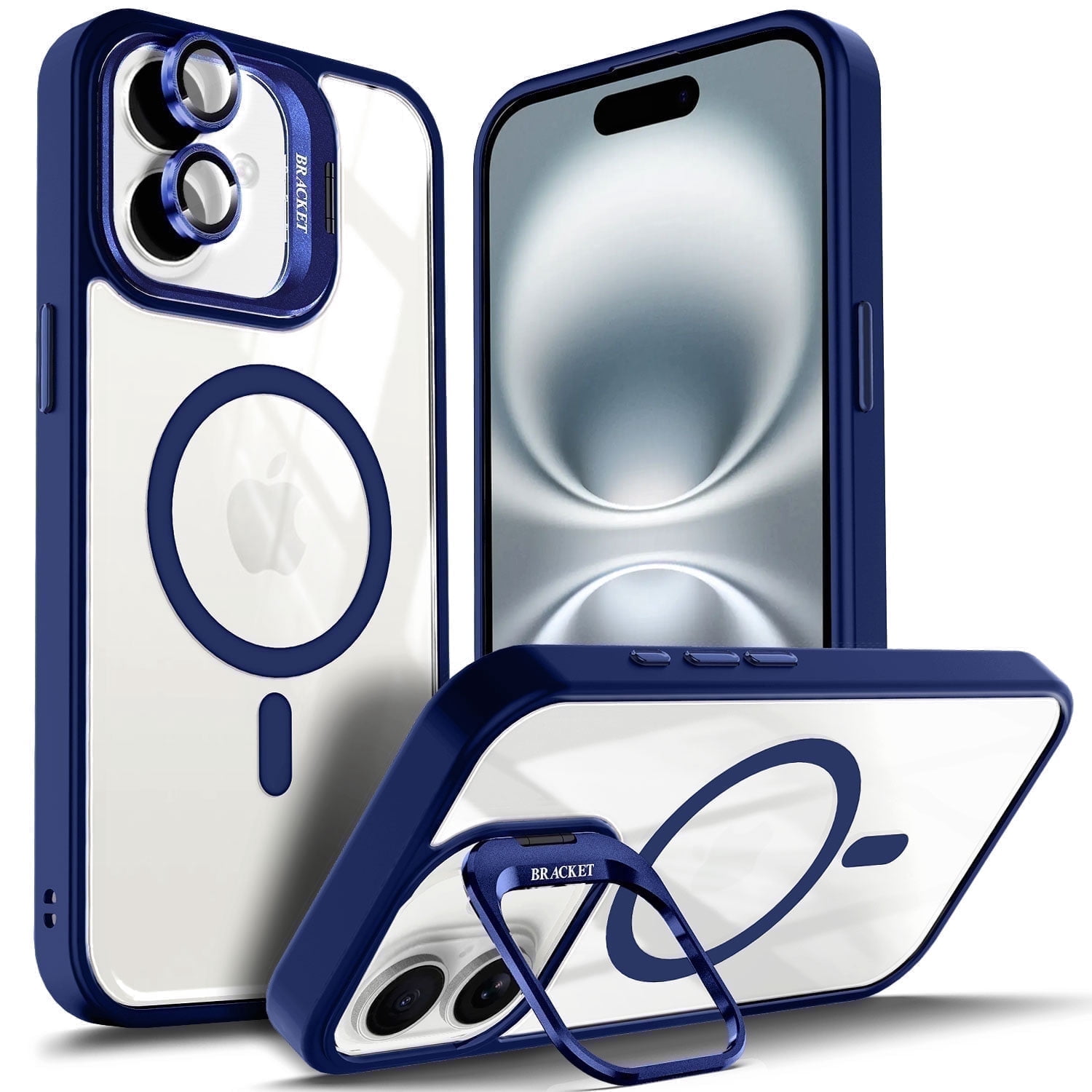 NGB SUPREMACY For iPhone 16 Case Built-In Camera Guard Kickstand Lens ...