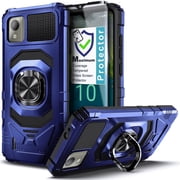 NGB SUPREMACY For Blu Studio Mini 2023 Phone Case Built-In Kickstand Screen Protector Magnetic Car Mount Ring Holder Blu Studio Mini 2023 Phone Cover