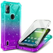 NGB SUPREMACY For Cricket Icon 5 Phone Case / AT&T Motivate 4 Phone Case Built-In Screen Protection Film Full-Body Protective Shockproof Icon 5 Case ATT Motivate 4 Case
