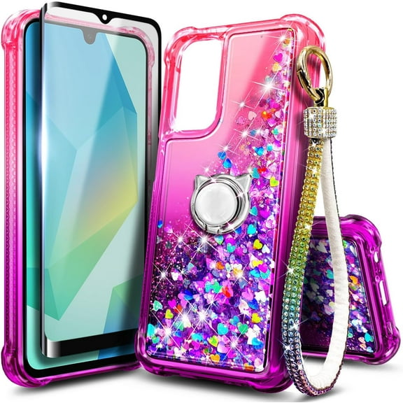 NGB SUPREMACY For moto g 5G 2024 Phone Case Screen Protector Ring Holder Wrist Strap Lanyard Shiny Sparkly Glitter Motorola g 5G 2024 Case Cover