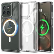 NGB SUPREMACY For Motorola edge 2025 Phone Case Transparent Clear Wireless Charging Magsafe/Qi Magnetic Car Mount Moto edge 2025 Case Cover