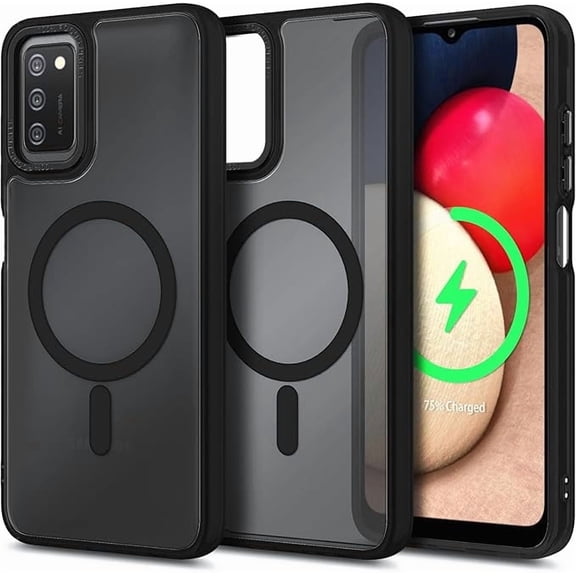 NGB SUPREMACY For Samsung Galaxy A03s Phone Case Wireless Charging MagSafe/Qi Magnetic Car Mount Galaxy A03s Case Cover