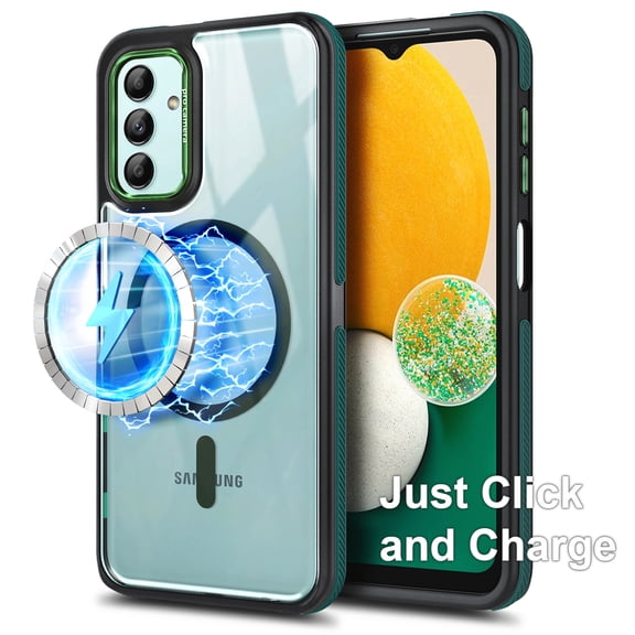 NGB SUPREMACY For Samsung Galaxy A14 4G/5G Phone Case Fast Wireless Charging MagSafe/Qi Strong Magnetic Car Mount Case