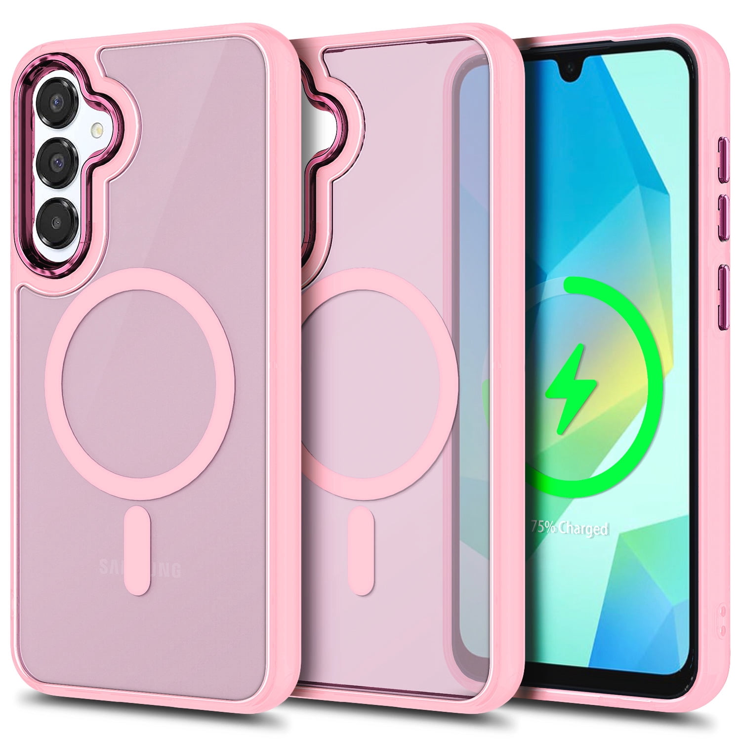 NGB SUPREMACY For Samsung Galaxy A16 5G Phone Case Wireless Charging MagSafe/Qi Magnetic Car Mount Galaxy A16 Case Cover NGB SUPREMACY For Samsung Galaxy A16 5G Phone Case Wireless Charging MagSafe/Qi Magnetic Car Mount Galaxy A16 Case Cover