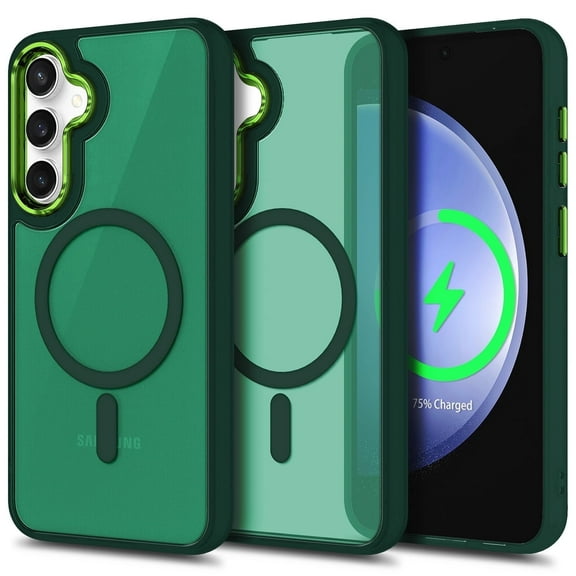 NGB SUPREMACY For Samsung Galaxy S24 FE Phone Case Wireless Charging MagSafe/Qi Magnetic Car Mount Samsung S24 FE Galaxy S24 FE Case Cover