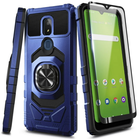 NGB SUPREMACY For Verizon Sharp Rouvo V Phone Case Built-In Kickstand Screen Protector Magnetic Car Mount Sharp Rouvo V Case