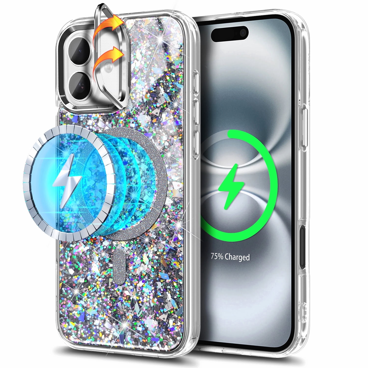 NGB SUPREMACY For iPhone 16 Phone Case Camera Guard Wireless Charging ...