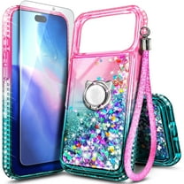 NGB SUPREMACY For iPhone 17 Pro Max Phone Case Screen Protector Ring Holder Wrist Strap Lanyard Shiny Sparkly Glitter iPhone 17 Pro Max Case Cover