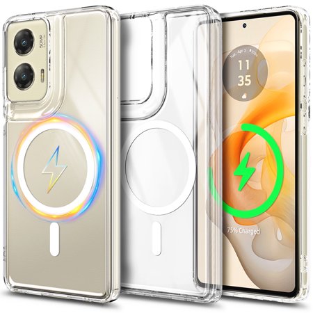 NGB SUPREMACY For moto g STYLUS 5G 2024 Phone Case Clear Transparent Wireless Charging Magsafe/Qi Magnetic Car Mount Motorola g STYLUS 5G 2024 Case Cover