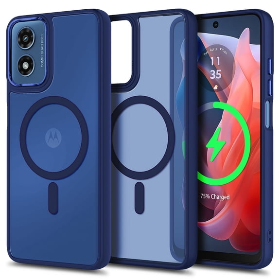 NGB SUPREMACY For Motorola Moto G Play 2024 Phone Case Camera Guard Wireless Charging MagSafe/Qi Magnetic Car Mount Moto G Play 2024 Phone Cover (NOT Stylus 2024 / Power 2024 / G 5G 2024)