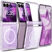 NGB SUPREMACY For Motorola razr 2024/2025/2026 Phone Case Transparent Clear Wireless Charging Magsafe/Qi Magnetic Car Mount Moto razr 2024/2025/2026 Case Cover