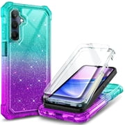 NGB SUPREMACY For Samsung Galaxy A15 5G Phone Case Tempered Glass Screen Protector Full-Body Protective Shockproof Bumper Samsung Galaxy A15 5G Case Cover