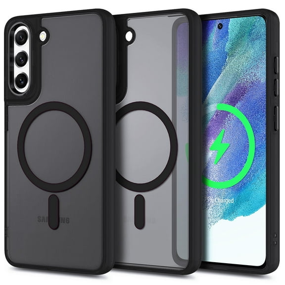 NGB SUPREMACY For Samsung Galaxy S21 FE 5G Phone Case Wireless Charging MagSafe/Qi Magnetic Car Mount Galaxy S21 FE Case Cover