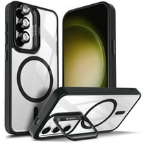 NGB SUPREMACY For Samsung Galaxy S25 Plus Case Built-In Camera Guard Kickstand Lens Protector Wireless Charging MagSafe/Qi Magnetic Car Mount Phone Cover