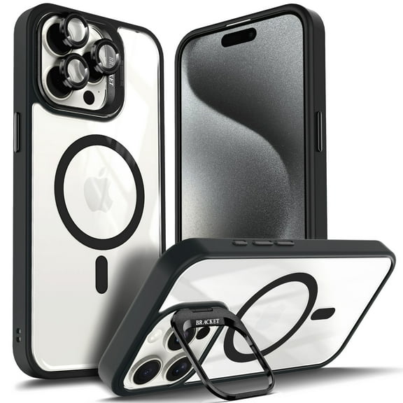 NGB SUPREMACY For iPhone 11 Pro Case Built-In Camera Guard Kickstand Lens Protector Wireless Charging MagSafe/Qi Magnetic Car Mount Apple iPhone 11 PRO Phone Case Cover