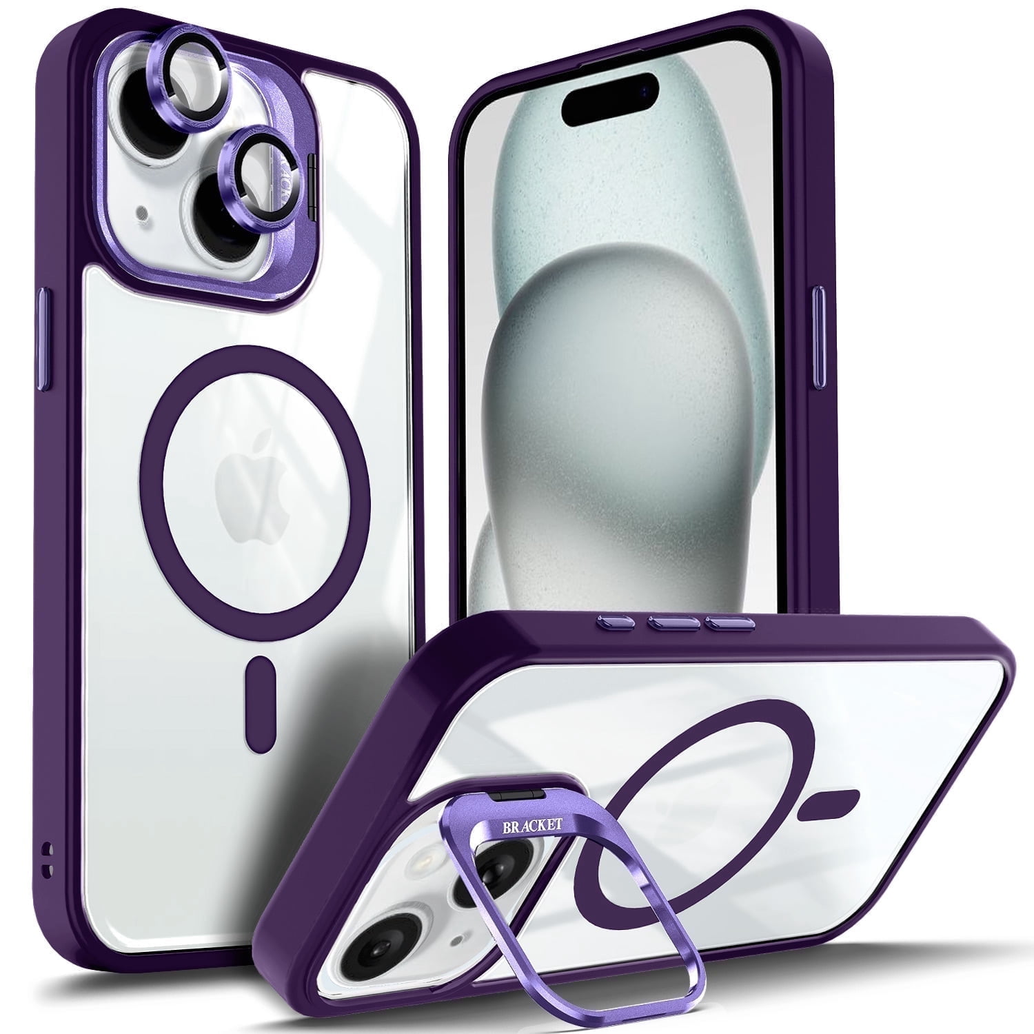 NGB SUPREMACY For iPhone 13 Case Built-In Camera Guard Kickstand Lens ...