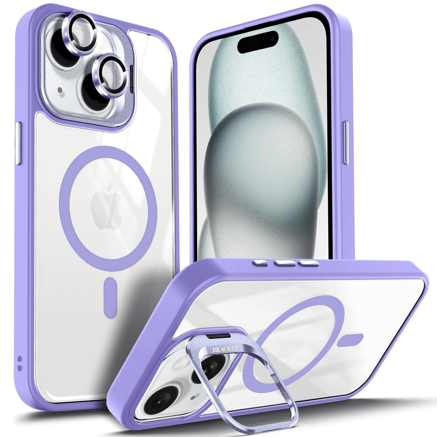 NGB SUPREMACY For iPhone 14 Case Built-In Camera Guard Kickstand Lens ...