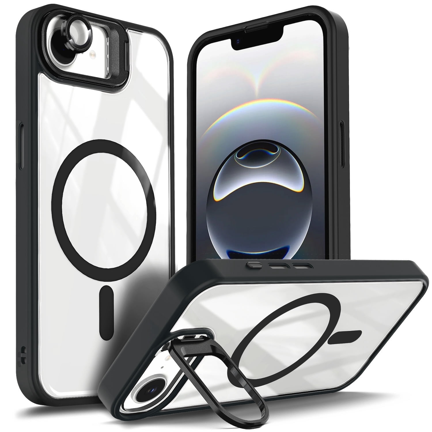 NGB SUPREMACY For iPhone 16e Case Built-In Camera Guard Kickstand Lens ...