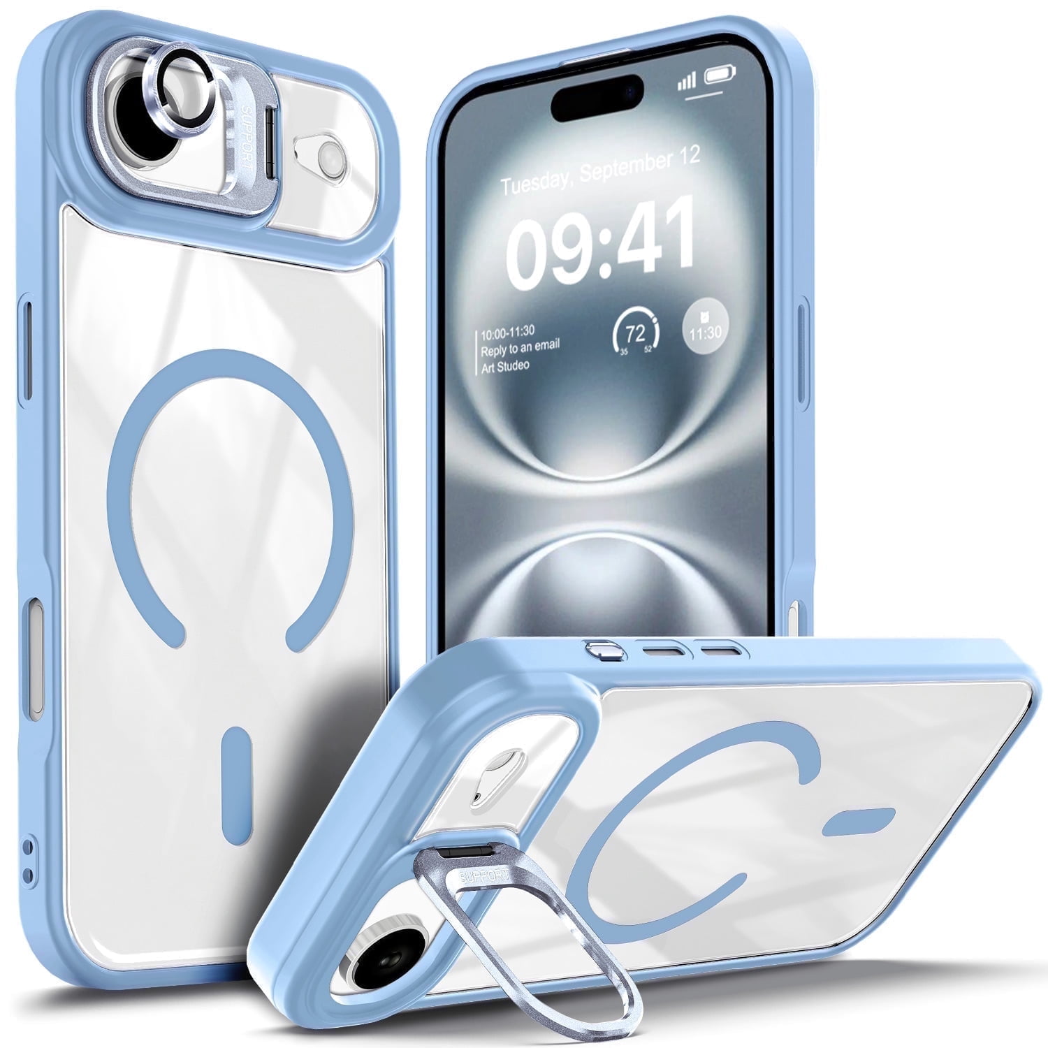 NGB SUPREMACY For iPhone Air Case Built-In Camera Guard Kickstand Lens ...