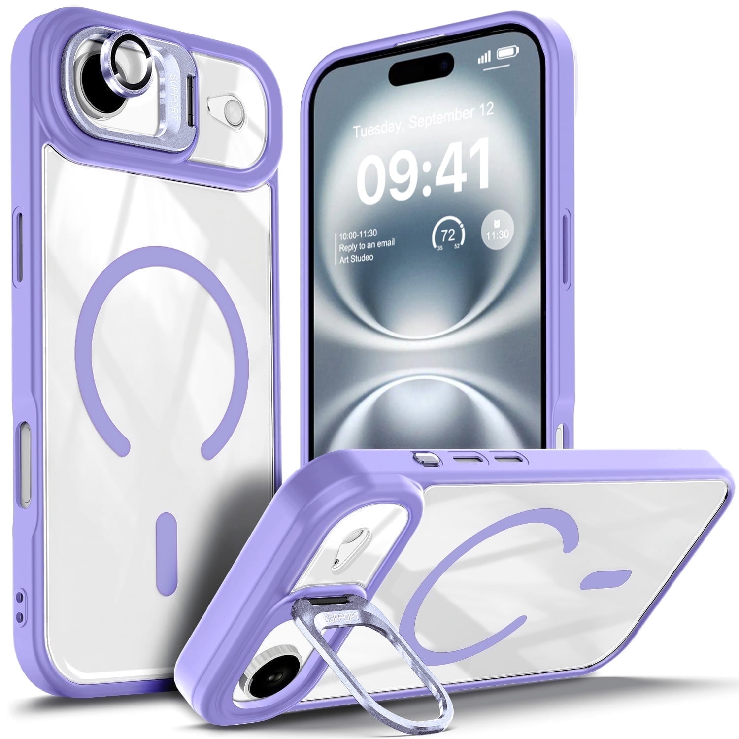 NGB SUPREMACY For iPhone Air Case Built-In Camera Guard Kickstand Lens ...