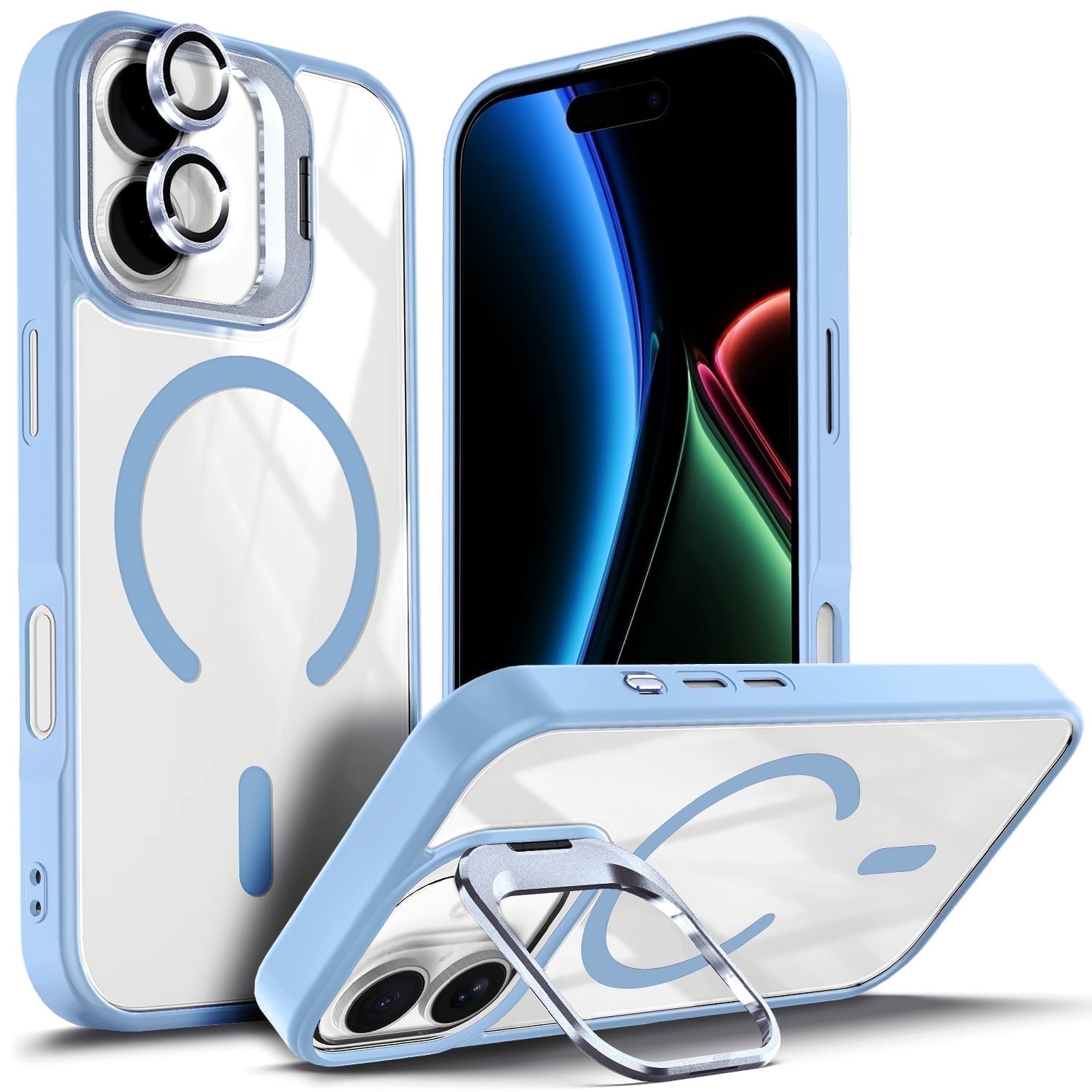 NGB SUPREMACY For iPhone 17 Case Built-In Camera Guard Kickstand Lens ...