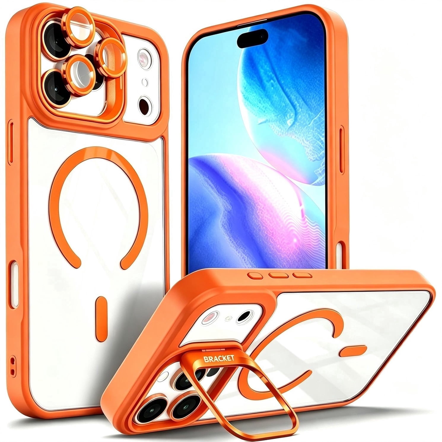 NGB SUPREMACY For iPhone 17 Pro Case Built-In Camera Guard Kickstand ...