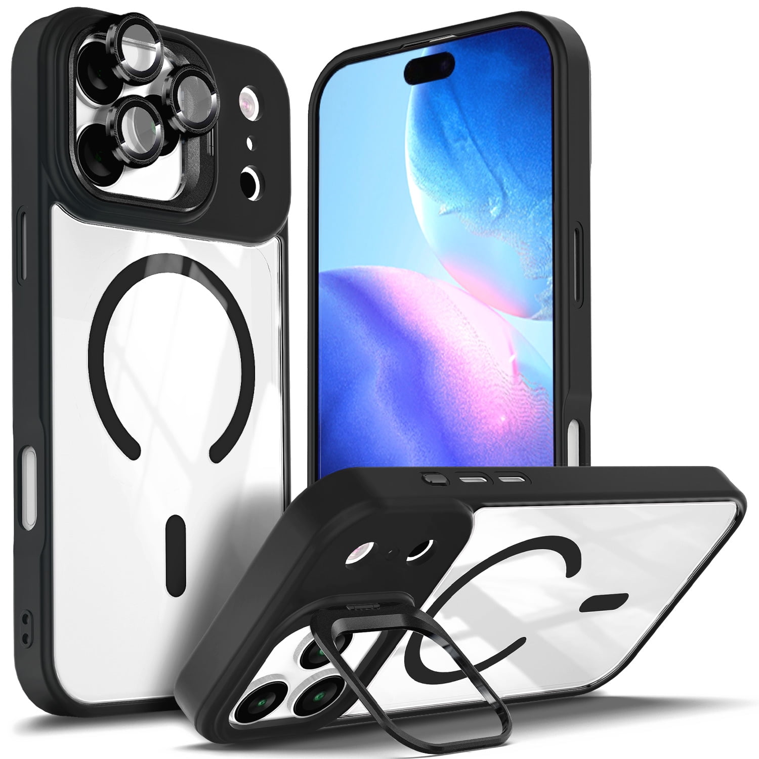 NGB SUPREMACY For iPhone 17 Pro Case Built-In Camera Guard Kickstand ...